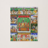 Vishnu in der Mitte seiner zehn Avataras, Jaipur, Puzzle (Vertikal)