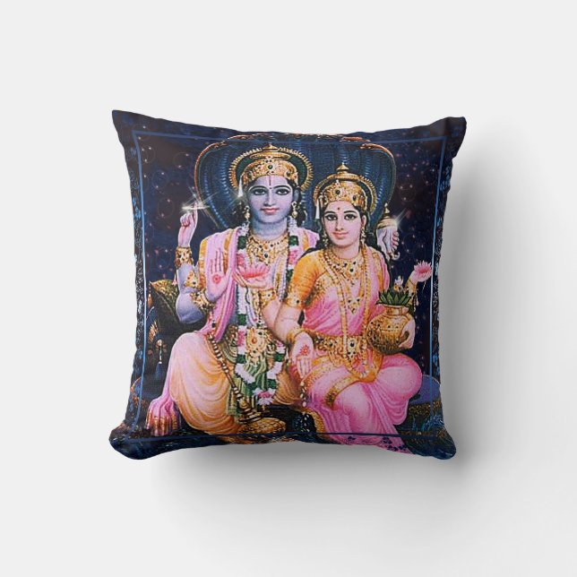 Vishnu & Lakshmi - Kissen (Vorderseite)