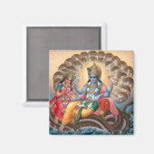 Vishnu & Lakshmi Magnet - Version 2 (Vorderseite/Rückseite)