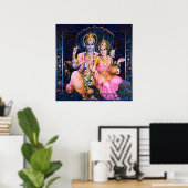 Vishnu & Lakshmi Poster (Heimbüro)