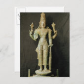Vishnu, Late Chola Postkarte (Vorne/Hinten)