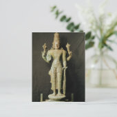 Vishnu, Late Chola Postkarte (Stehend Vorderseite)
