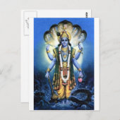 Vishnu Postkarte (Vorne/Hinten)