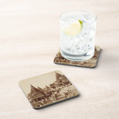 Vishnu Pud und andere Tempel, Benares (Sepia-Foto Getränkeuntersetzer (Rechte Seite)