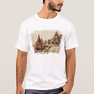 Vishnu Pud und andere Tempel, Benares (Sepia-Foto T-Shirt