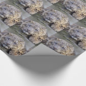Vishnu Schnee-Leopard-Packpapier Geschenkpapier (Ecke)