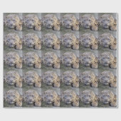Vishnu Schnee-Leopard-Packpapier Geschenkpapier (Flach)