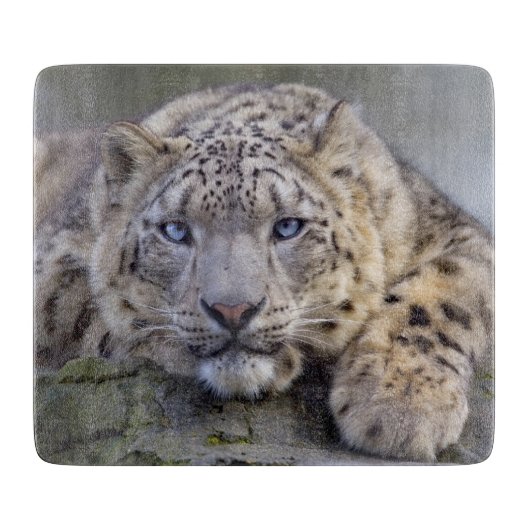 Vishnu Snow Leopard Cutting Board Schneidebrett (Vorderseite)