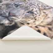 Vishnu Snow Leopard Sherpa Blanket Sherpadecke (3/4)