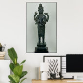 Vishnu-Statue in seiner dreifachen Form Poster (Heimbüro)