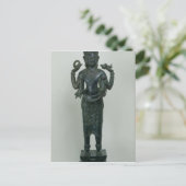 Vishnu-Statue in seiner dreifachen Form Postkarte (Stehend Vorderseite)
