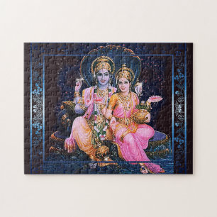 Vishnu u. Lakshmi - Puzzlespiel groß Puzzle