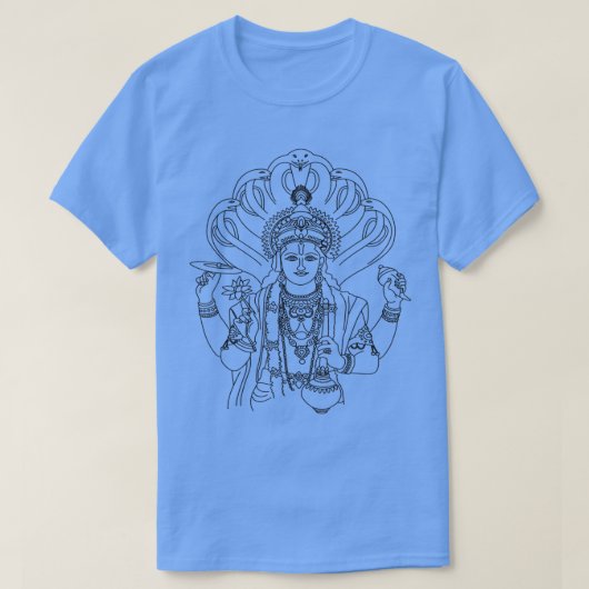 Vishnu  Vedic Hindu God Hinduism Graphic Tee  (Design vorne)