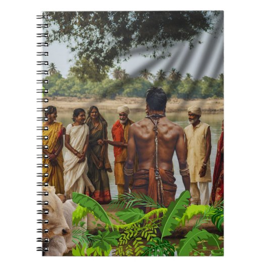 Vishnuh en volgelingen notitieboek notizblock (Vorderseite)