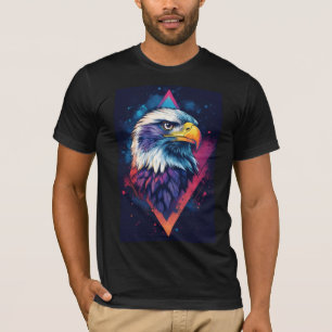VISHNX Neon Cosmic Eagle T-Shirt
