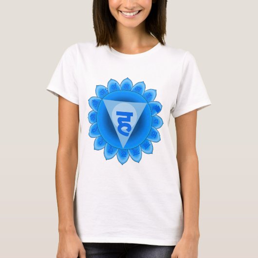 Vishuddha die Kehle Chakra T-Shirt (Vorderseite)