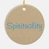 Vishuddha oder Throat 5. Chakra Keramik Ornament (Hinten)