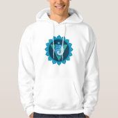 Vishuddha oder Throat Chakra Men's Hooded Sweatshi Hoodie (Vorderseite)