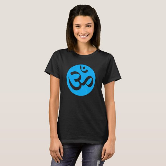 Vishuddha Om Chakra Symbol für Yoga T-Shirt (Vorne ganz)