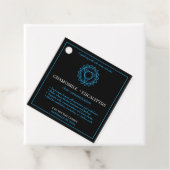 Vishuddha Throat Chakra Candle Label (Beispiel)