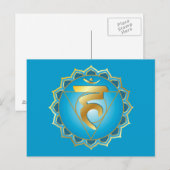 Vishuddhi oder Rachenchakra Postcard Postkarte (Vorne/Hinten)