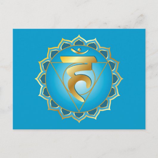 Vishuddhi oder Rachenchakra Postcard Postkarte (Vorderseite)