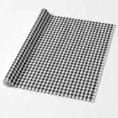 Vishy Checkered Black Gray White Kariert Geschenkpapier (Ungerollt)
