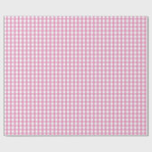 Vishy Checkered Gentle Pastel Pink White Kariert Geschenkpapier (Flach)