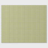 Vishy Checkered Spring Green White Kariert Geschenkpapier (Flach)