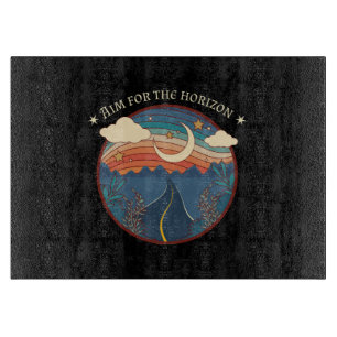 Visiere den Horizont Reise Natur Roadtrip Schneidebrett