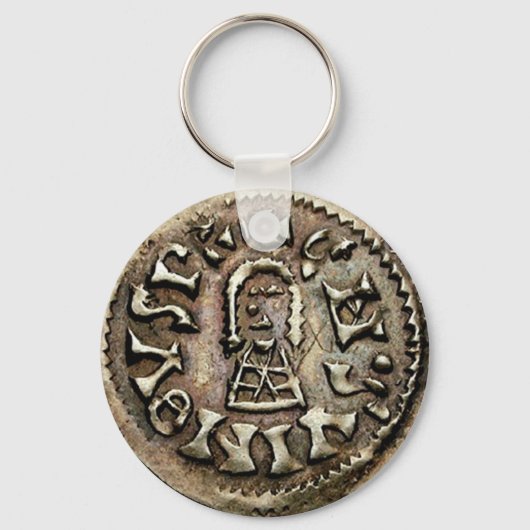 Visigoth Chindaswinth Gold Coin Obverse Schlüsselanhänger (Vorderseite)