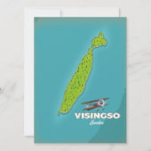 Visingsö Schweden Vintages Reiseplakat. (Vorderseite)