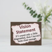 Vision-Anweisung Postkarte (Stehend Vorderseite)