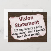 Vision-Anweisung Postkarte (Vorne/Hinten)