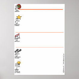 Vision Board, ein Plakat für die Bestandsaufnahme