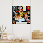 Vision Board for Prosperity Poster (Küche)