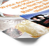 Vision-Board mit Bibel-Vers Schreiben Sie sich das Fotodruck (Ecke)