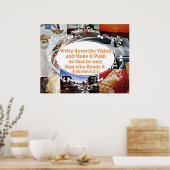Vision-Board mit Bibel-Vers Schreiben Sie sich das Poster (Küche)