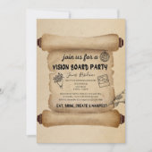 Vision Board Party Girls Night Hand Draw  Einladung (Vorderseite)