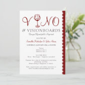 Vision Board Sorority Women Networking Party Einladung (Stehend Vorderseite)