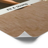 Vision Board with 8 Floating Photo Circles Poster (Ecke)