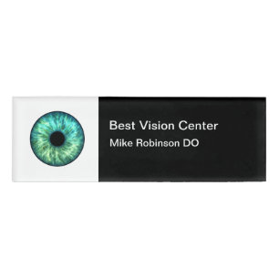 Vision Care Modern Name Tags Namenschild