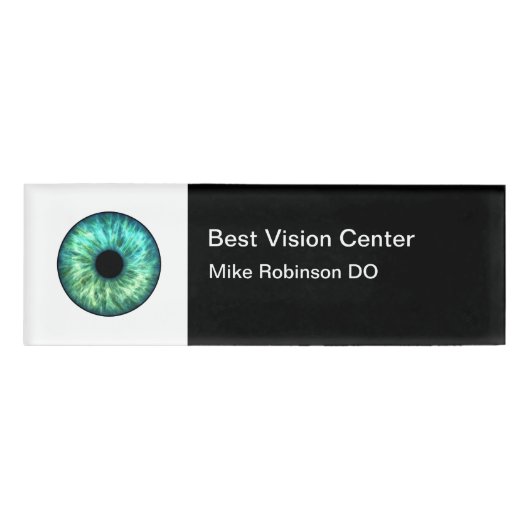 Vision Care Modern Name Tags Namenschild (Vorderseite)