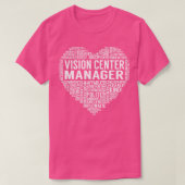 Vision Center Manager Herz T-Shirt (Design vorne)