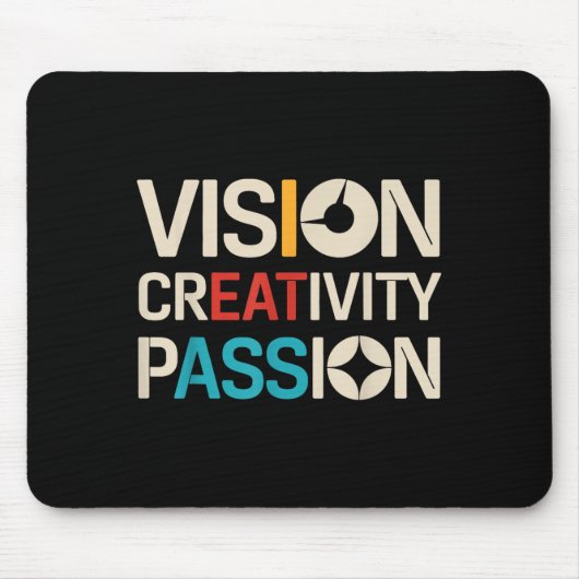 Vision Creativity Pion Funny Graphic Designer Art Mousepad (Vorne)