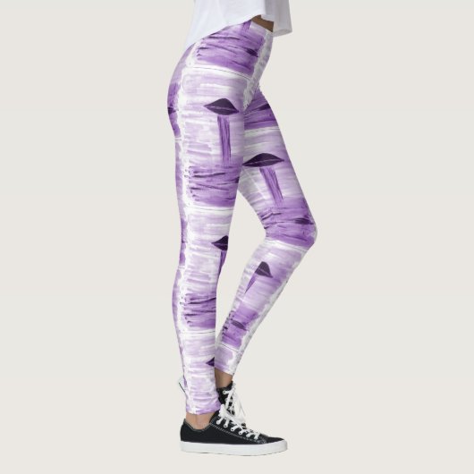 VISION-D8 - Ufo Art von EelKat - lila Leggings (Rechts)