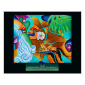 'Vision der großen Insel' Glossy Poster (Vorderseite)