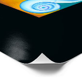 'Vision der großen Insel' Glossy Poster (Ecke)