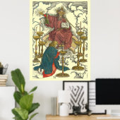 Vision der sieben Leuchter von Albrecht Dürer Poster (Heimbüro)