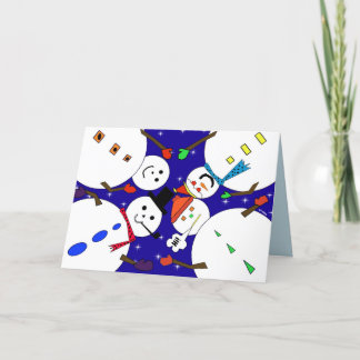 Vision der Snowmen - Grußkarte für einen schönen U Karte